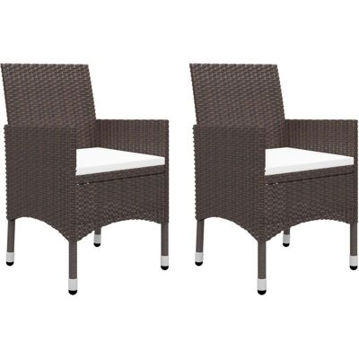vidaXL Gartentisch- und Stuhlset - 5 Stück Braun vidaXL Gartentisch- und Stuhlset - 5 Stück Braun