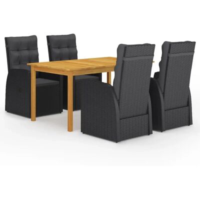 vidaXL 3067811 Gartenmöbel-Set - Schwarz vidaXL 3067811 Gartenmöbel-Set - Schwarz