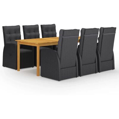 VidaXL Gartentisch-Set - Schwarz VidaXL Gartentisch-Set - Schwarz