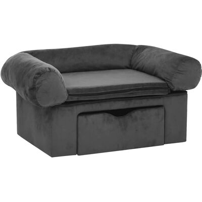 vidaXL Hundesofa mit Schublade - Dunkelgrau - Hundesofa vidaXL Hundesofa mit Schublade - Dunkelgrau - Hundesofa