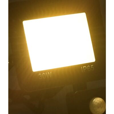 vidaXL LED Flutlicht mit Sensor - 30 W Warmweiß - Flutlicht vidaXL LED Flutlicht mit Sensor - 30 W Warmweiß - Flutlicht
