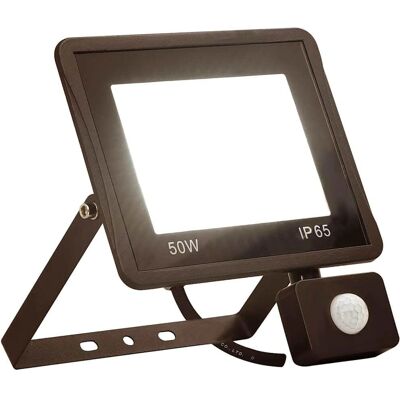vidaXL LED-Flutlicht mit Sensor 50W Warmweiß - Flutlicht vidaXL LED-Flutlicht mit Sensor 50W Warmweiß - Flutlicht