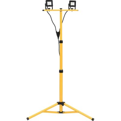 vidaXL LED-Fluter mit Stativ - 2x10 W - Kaltweiß vidaXL LED-Fluter mit Stativ - 2x10 W - Kaltweiß
