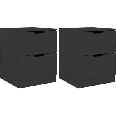 vidaXL 326726 Nachttisch Schwarz - Nachttisch vidaXL 326726 Nachttisch Schwarz - Nachttisch