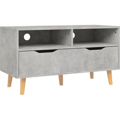 vidaXL 326781 Beton Grau Holz TV Schrank - Fernsehmöbel vidaXL 326781 Beton Grau Holz TV Schrank - Fernsehmöbel