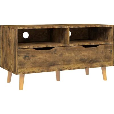 vidaXL TV Schrank Rauch Eiche - Medienkasten vidaXL TV Schrank Rauch Eiche - Medienkasten