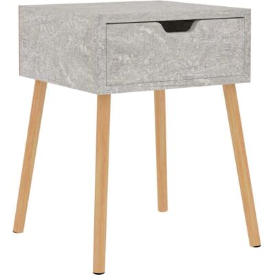 vidaXL 326803 Nachttisch Beton Grau - Nachttisch vidaXL 326803 Nachttisch Beton Grau - Nachttisch