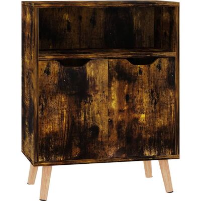 vidaXL Räuchereiche Sideboard - Wohnzimmeraufbewahrung vidaXL Räuchereiche Sideboard - Wohnzimmeraufbewahrung