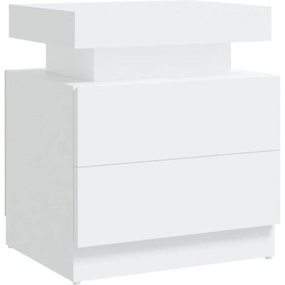 vidaXL Commode de nuit - Blanc - Commode de nuit - Publicité vidaXL Commode de nuit - Blanc - Commode de nuit - Publicité