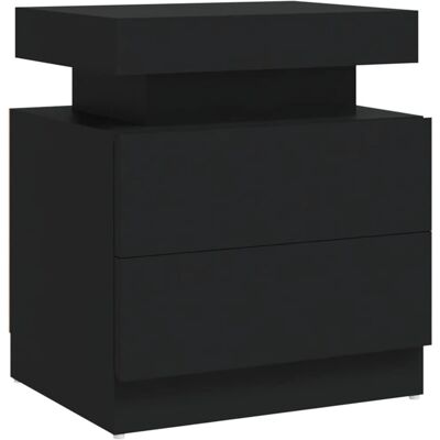 vidaXL Nachttisch - Schwarz - 45x35x52 cm - Nachttisch vidaXL Nachttisch - Schwarz - 45x35x52 cm - Nachttisch