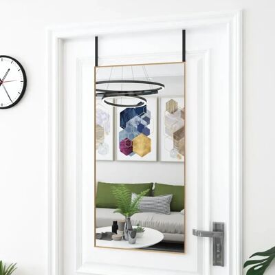 vidaXL Gold 50x100 cm Aluminium Türspiegel - Spiegel vidaXL Gold 50x100 cm Aluminium Türspiegel - Spiegel