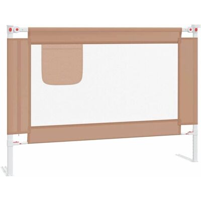 vidaXL Barrière de Sécurité pour Lit Bébé Taupe - Protection 3-25cm - Publicité vidaXL Barrière de Sécurité pour Lit Bébé Taupe - Protection 3-25cm - Publicité