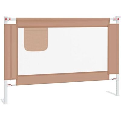 Barandilla de seguridad para cama infantil taupe - Ajustable 3-25cm - Protección de cama Barandilla de seguridad para cama infantil taupe - Ajustable 3-25cm - Protección de cama