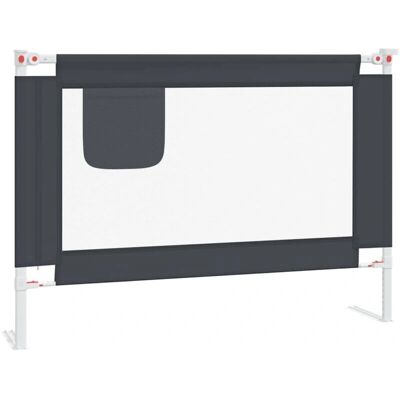 vidaXL Kinder Sicherheitsbettgitter Dunkelgrau - 90x25 cm Schutz für Babybett vidaXL Kinder Sicherheitsbettgitter Dunkelgrau - 90x25 cm Schutz für Babybett