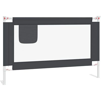 Barandilla de seguridad para cama de bebé vidaXL gris oscuro 120x25 cm Tela protección Barandilla de seguridad para cama de bebé vidaXL gris oscuro 120x25 cm Tela protección