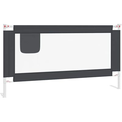 Barrière de sécurité pour lit enfant vidaXL Gris foncé 160x25 cm Tissu - Publicité Barrière de sécurité pour lit enfant vidaXL Gris foncé 160x25 cm Tissu - Publicité