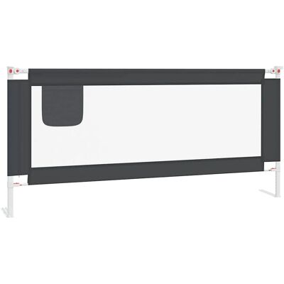 vidaXL Kleinkind-Sicherheitsbettgitter Dunkelgrau 200x25 cm Stoff vidaXL Kleinkind-Sicherheitsbettgitter Dunkelgrau 200x25 cm Stoff