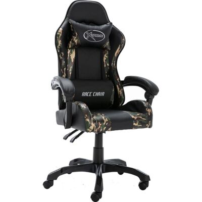 vidaXL Gaming-Stuhl Schwarz und Tarnmuster Kunstleder vidaXL Gaming-Stuhl Schwarz und Tarnmuster Kunstleder