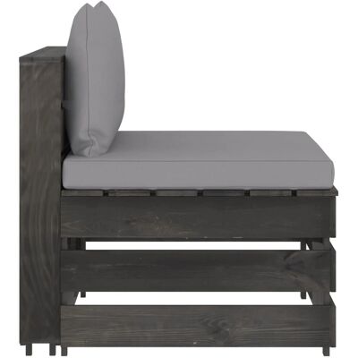 Maisonchic Modell: vidaXL568833 - Grau Gartensofa Maisonchic Modell: vidaXL568833 - Grau Gartensofa