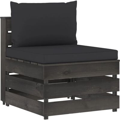 VidaXL Gartentisch - Rustikale Holzmodulbank VidaXL Gartentisch - Rustikale Holzmodulbank