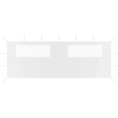 vidaXL Weiß Pavillon Seitenwand mit Fenstern 6x2 m - Gazebo Seitenwand vidaXL Weiß Pavillon Seitenwand mit Fenstern 6x2 m - Gazebo Seitenwand