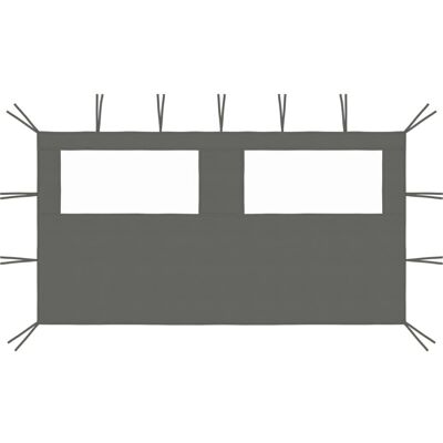 vidaXL Pavillon Seitenwand mit Fenstern - 4x2 m vidaXL Pavillon Seitenwand mit Fenstern - 4x2 m