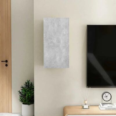 vidaXL Beton Grey Wandmontiertes TV-Board aus Ingenieurholz - TV Typ vidaXL Beton Grey Wandmontiertes TV-Board aus Ingenieurholz - TV Typ