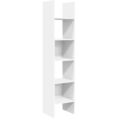 vidaXL Weißes Buchregal 40x35x180 cm Sperrholz - Book Cabinet vidaXL Weißes Buchregal 40x35x180 cm Sperrholz - Book Cabinet