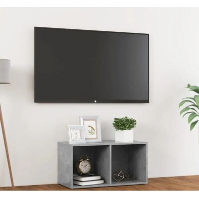 vidaXL TV Schrank Beton Grau - Spanplatte - 72x35x36,5 cm - Fernsehmöbel vidaXL TV Schrank Beton Grau - Spanplatte - 72x35x36,5 cm - Fernsehmöbel