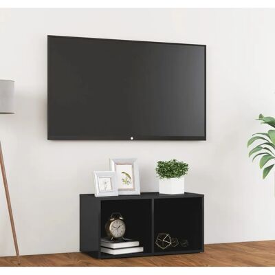 vidaXL Hochglanz TV-Schrank Grau 72x35x36,5cm - Moderner Stauraum vidaXL Hochglanz TV-Schrank Grau 72x35x36,5cm - Moderner Stauraum
