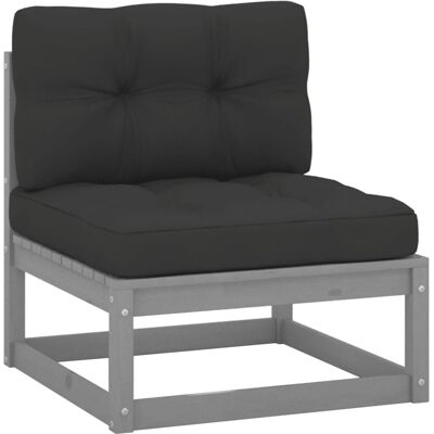 vidaXL Gartensofa - Modular Kiefernholz Grau - Gartenmöbel vidaXL Gartensofa - Modular Kiefernholz Grau - Gartenmöbel
