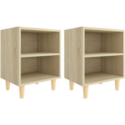 vidaXL 805786 Nachttisch - Eiche - Nachttisch mit Stauraum vidaXL 805786 Nachttisch - Eiche - Nachttisch mit Stauraum