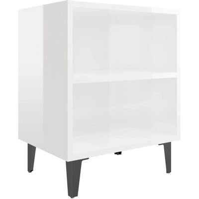 vidaXL Yöpöytä 805809 - Teollinen tyyli - Valkoinen vidaXL Yöpöytä 805809 - Teollinen tyyli - Valkoinen