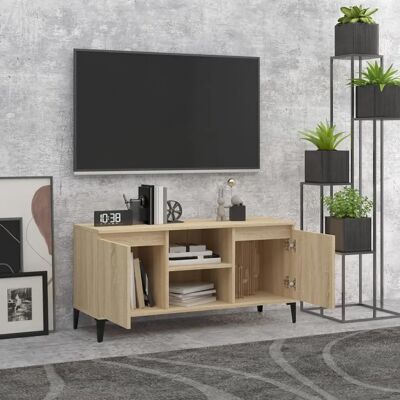 vidaXL Sonoma Eiche TV-Sekretär - Industrie-design vidaXL Sonoma Eiche TV-Sekretär - Industrie-design