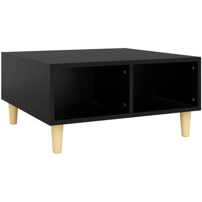 vidaXL Schwarzer Holzwerkstoff Couchtisch - Coffee Table vidaXL Schwarzer Holzwerkstoff Couchtisch - Coffee Table
