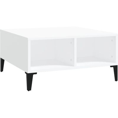 vidaXL Witte Salontafel - Engineered hout - 60x60x30 cm vidaXL Witte Salontafel - Engineered hout - 60x60x30 cm