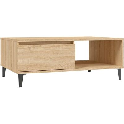 vidaXL Sonoma Eiken Salontafel - Modern, Engineered Hout vidaXL Sonoma Eiken Salontafel - Modern, Engineered Hout