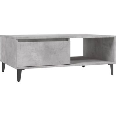 vidaXL 806008 Moderne Betongrijze Verbundhouten Salontafel - Bijzettafel vidaXL 806008 Moderne Betongrijze Verbundhouten Salontafel - Bijzettafel