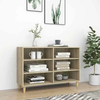 vidaXL Sonoma Eichen Sideboard - 103,5x35x70 cm - Skandinavisches Design vidaXL Sonoma Eichen Sideboard - 103,5x35x70 cm - Skandinavisches Design