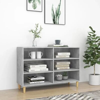 Buffet vidaXL Gris Béton 103,5x35x70 cm Bois Technique - Buffet - Publicité Buffet vidaXL Gris Béton 103,5x35x70 cm Bois Technique - Buffet - Publicité