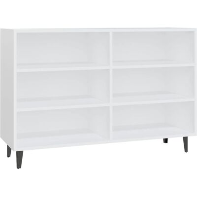 vidaXL 806040 Weißes Sideboard - Sideboard, Industriestil, 6 Ablagen vidaXL 806040 Weißes Sideboard - Sideboard, Industriestil, 6 Ablagen
