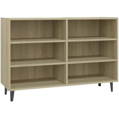 VidaXL 806043 Industrielle Sideboard - 6 Regale, Braun - Wohnzimmermöbel VidaXL 806043 Industrielle Sideboard - 6 Regale, Braun - Wohnzimmermöbel