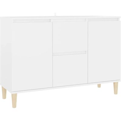vidaXL Valkoinen sivupöytä 103.5x35x70 cm Koneistettu puu - Sideboard vidaXL Valkoinen sivupöytä 103.5x35x70 cm Koneistettu puu - Sideboard
