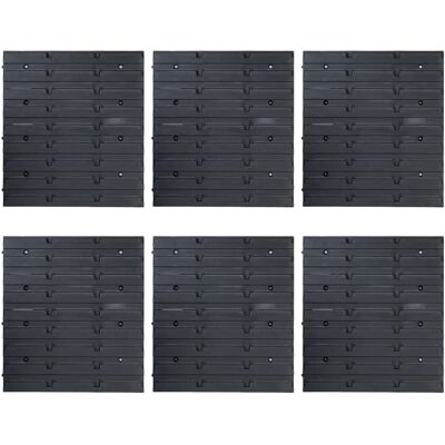 vidaXL Opslagcontainer Set - 96-delige Blauw Zwart Organizer vidaXL Opslagcontainer Set - 96-delige Blauw Zwart Organizer