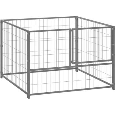 vidaXL Koira-aita Hopea Teräs 100x100x70 cm - Koira-aita vidaXL Koira-aita Hopea Teräs 100x100x70 cm - Koira-aita