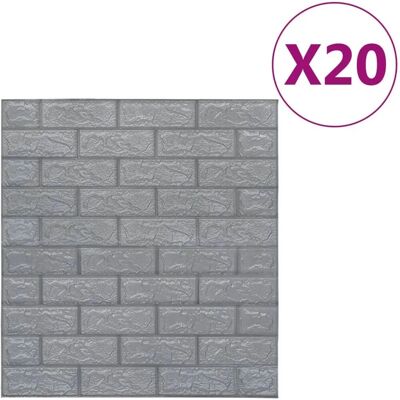 vidaXL 20x 3D Wandtapete Ziegel Selbstklebend - Wandtyp vidaXL 20x 3D Wandtapete Ziegel Selbstklebend - Wandtyp