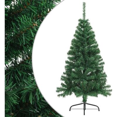 vidaXL Künstlicher Halb-Weihnachtsbaum mit Ständer Grün 120 cm PVC - Weihnachtsbaum vidaXL Künstlicher Halb-Weihnachtsbaum mit Ständer Grün 120 cm PVC - Weihnachtsbaum