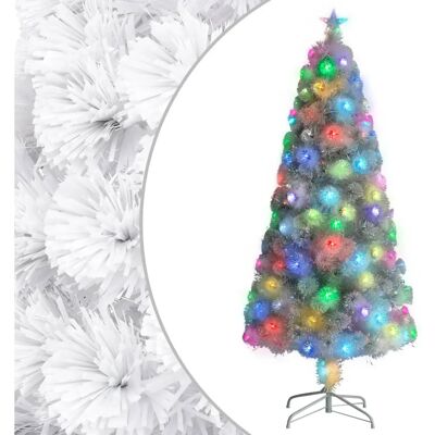 vidaXL Weißer LED Fiberoptik Weihnachtsbaum 150cm vidaXL Weißer LED Fiberoptik Weihnachtsbaum 150cm