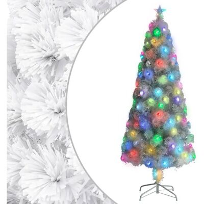 vidaXL Weißer Fiberoptik LED Weihnachtsbaum 240cm vidaXL Weißer Fiberoptik LED Weihnachtsbaum 240cm