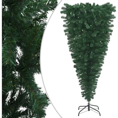 vidaXL Umgedrehter Künstlicher Weihnachtsbaum mit Ständer Grün 210 cm - Weihnachtsbaum vidaXL Umgedrehter Künstlicher Weihnachtsbaum mit Ständer Grün 210 cm - Weihnachtsbaum